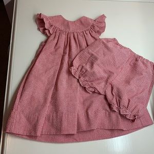 Toddler girls dress and bloomer set